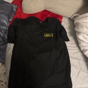 Black T-Shirt with Yellow Logo